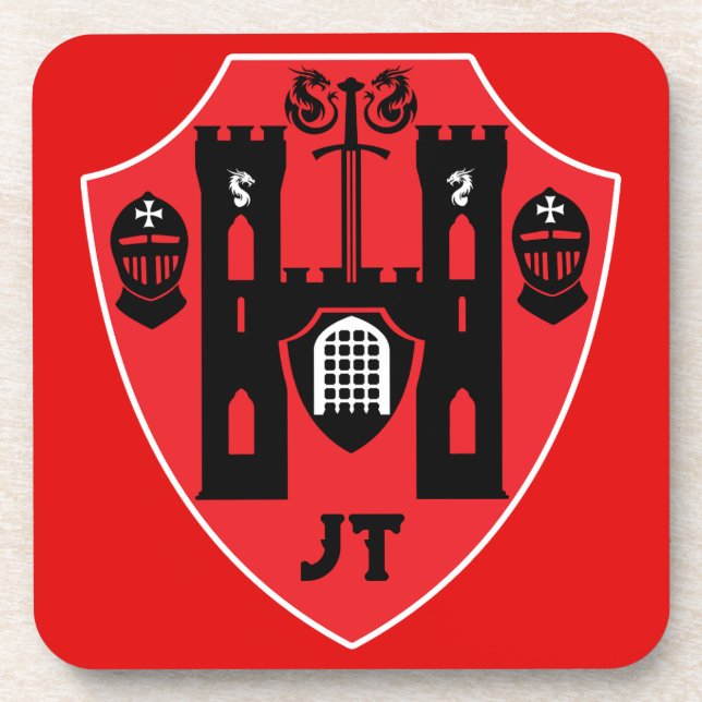 Porta-copo Proteção personalizável dos Cavaleiros (Frente)