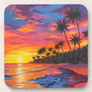 Porta-copo Protetor de Bebida Pôr do Sol Tropical