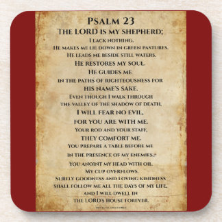 Porta-copo Psalm 23  { NHEB version.}