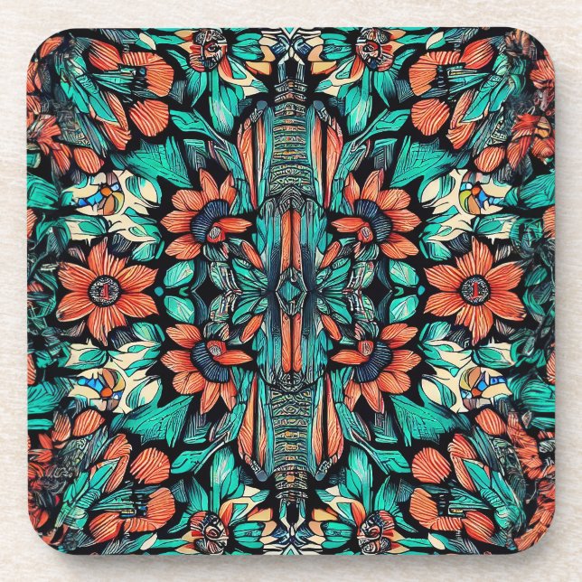 Porta-copo Psicodélico Havaiano (Frente)