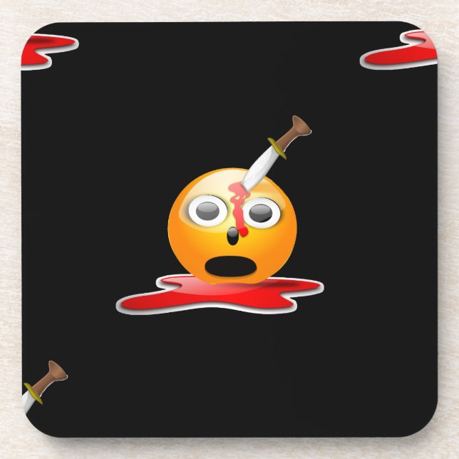 Porta-copo psicopata emoji (Frente)
