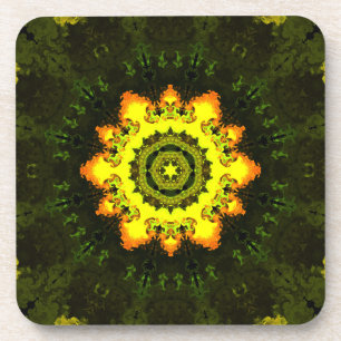 Porta-copo Psychedelic Hippie Coaster Set