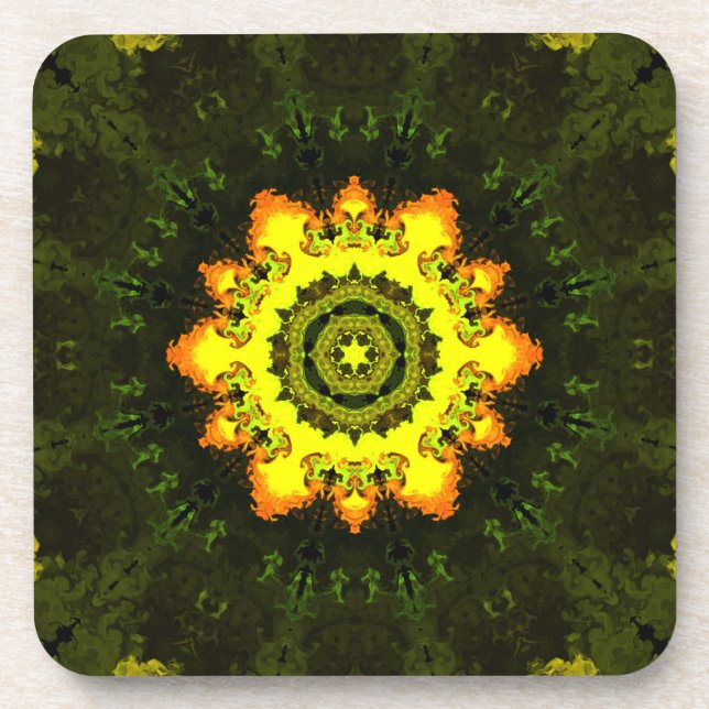 Porta-copo Psychedelic Hippie Coaster Set (Frente)