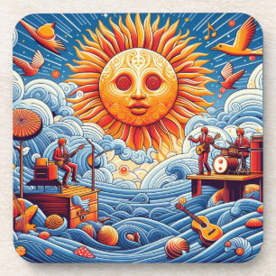 Porta-copo Pulmão do Oceano Solto: Arte Vibrante no Festival
