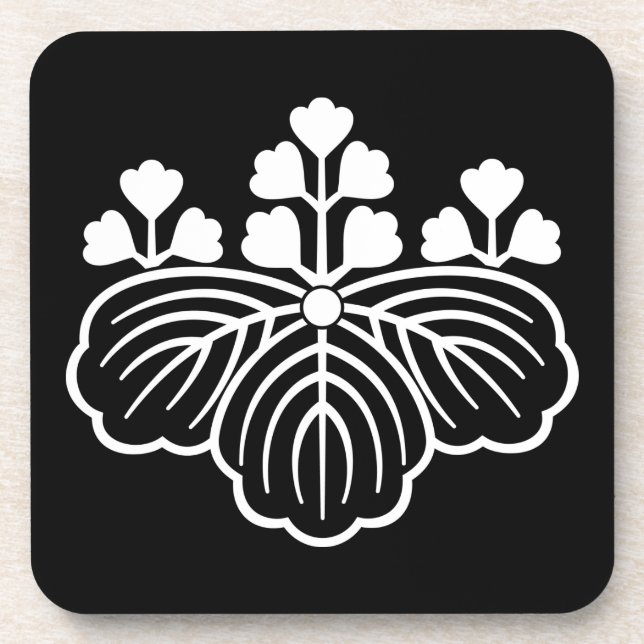 Porta-copo Pulownia ensurdecida com 5 e 3 florescências (Frente)