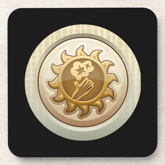 Porta-copo Pulso aleatório: emblema do alph da realização (Frente)