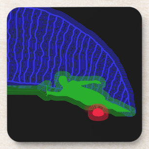 Porta-copo Pulverizador do néon do esquiador da água do