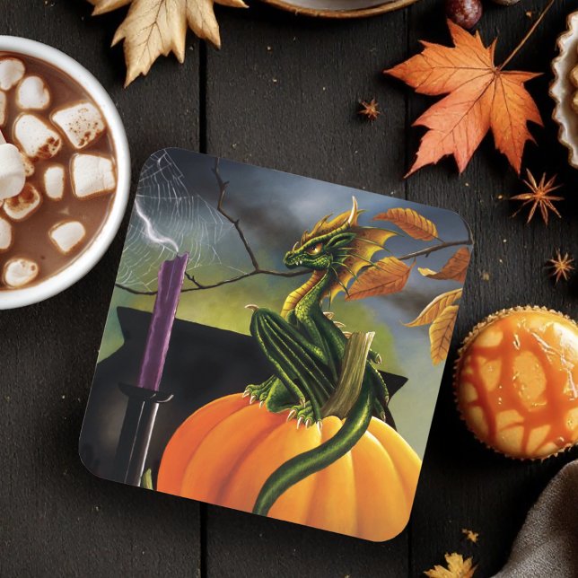 Porta-copo Pumpkin Dragon Cauldron Halloween (Criador carregado)