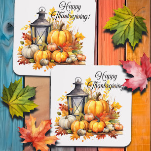 Porta-copo Pumpkins Maple Tree Deixa Lâmpada Graças