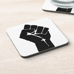 Porta-copo Punho Negro Erguido - Protesto de Resistência