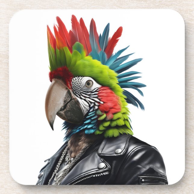 Porta-copo Punk Parrot (Frente)