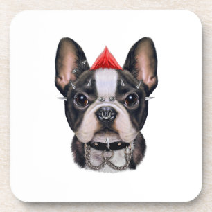 Porta-copo Punk Rock Style French Buldogue Para Cachorro