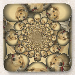 Porta-copo Puppy Kaleidoscope Art Impressão