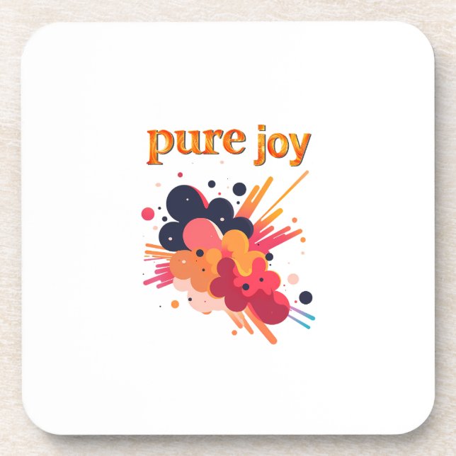 Porta-copo "Pure Joy, pure you.” Positive Vibes Street Wear  (Frente)