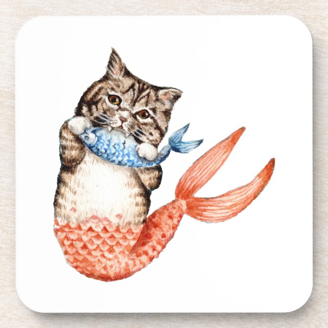 Porta-copo Purmaid Cat Mermaid (Frente)