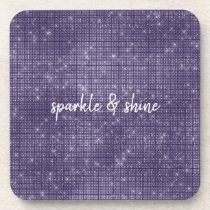 Porta-copo Purple Sparkle personalizado