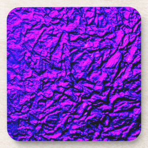 Porta-copo Púrpura, rosa e azul rugosa