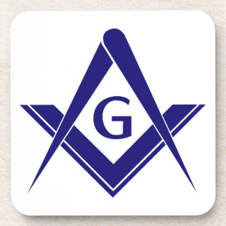 Porta-copo Quadrado & compassos modernos