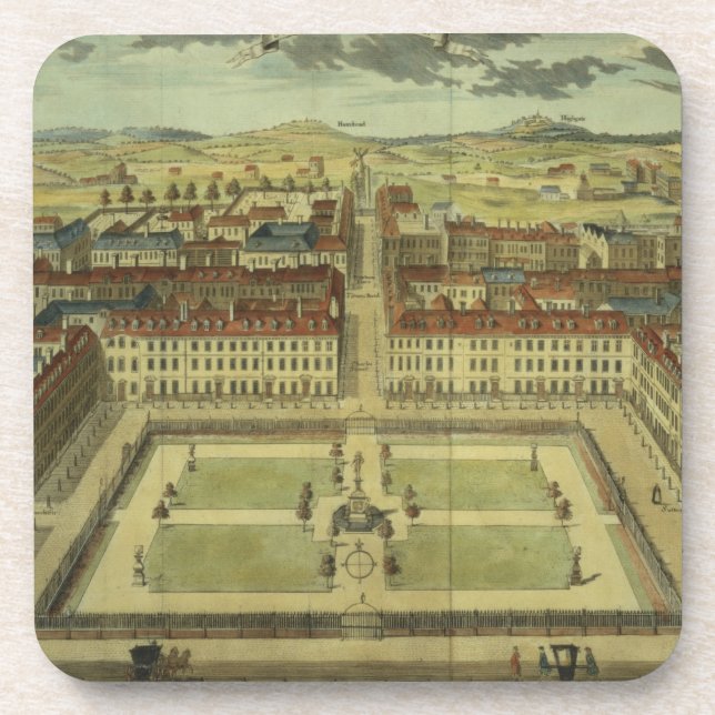 Porta-copo Quadrado de Soho ou de rei, para 'a avaliação da (Frente)