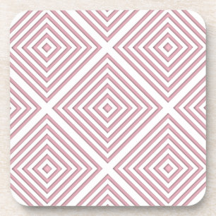 Porta-copo Quadrados Geométricos Rosa