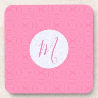 Porta-copo Quadrados ondulados cor-de-rosa claro Personalizad