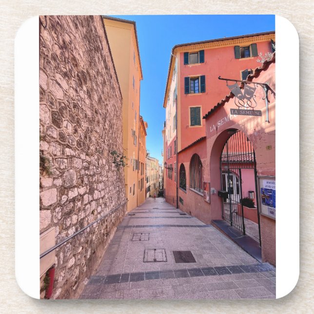 Porta-copo Quaint becos franceses (Frente)