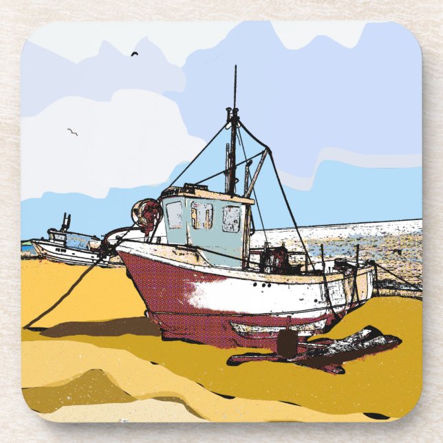 Porta-copo Quaint Fishing Boat  (Frente)