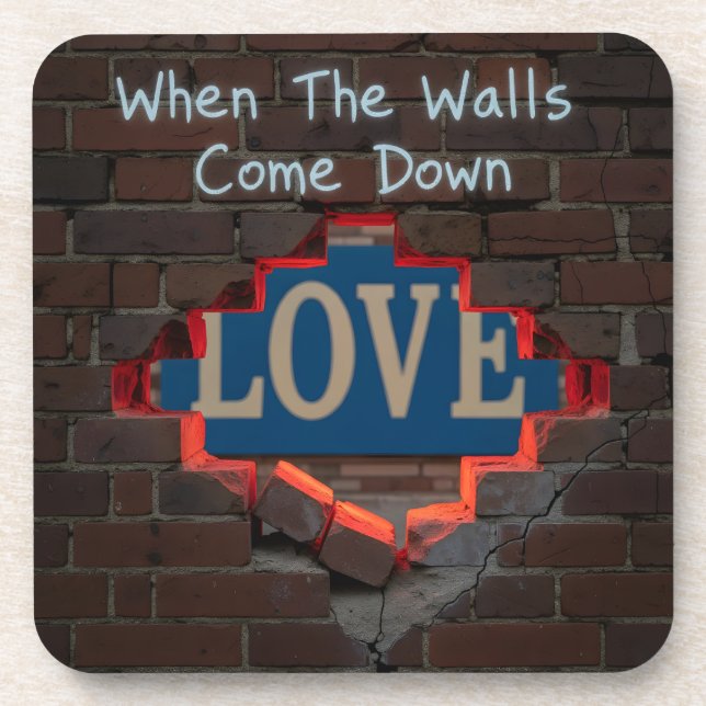 Porta-copo Quando As Paredes Descerem (Frente)