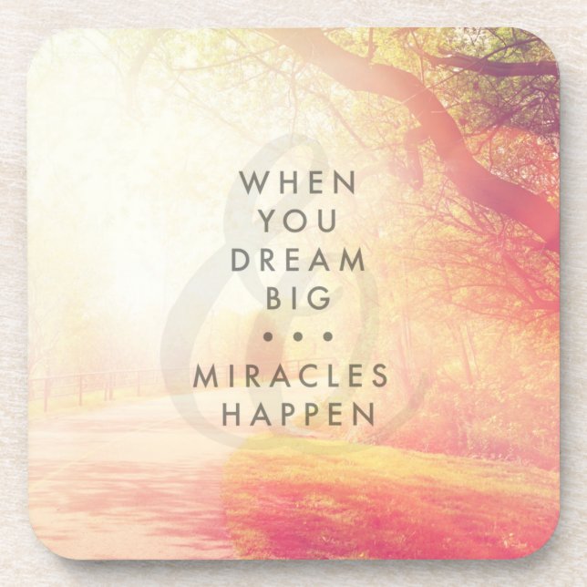 Porta-copo Quando você sonhar (Frente)