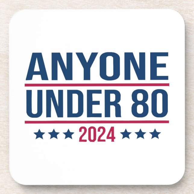 Porta-copo Quem Menos De 80 De Março De 2024 Votará Engraçado (Frente)