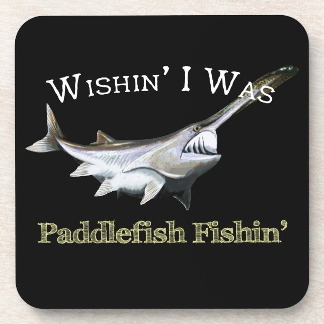 Porta-copo Queria Ser Paddlefish Fishin (Frente)