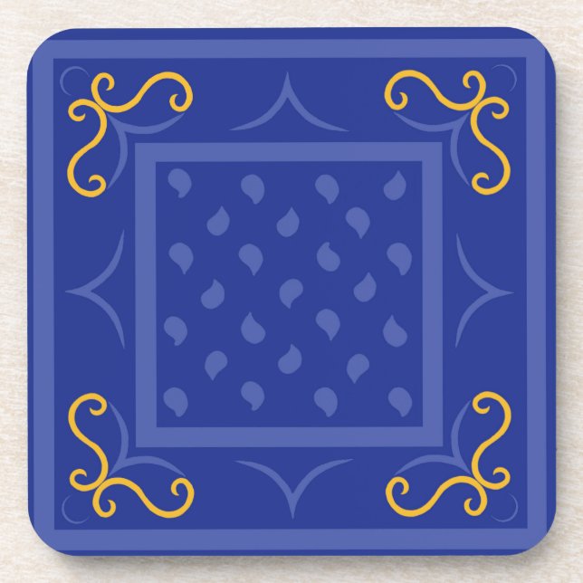 Porta-copo Quotas Quadradas (Frente)