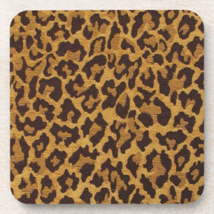 Porta-copo RAB Rockabilly Leopard Print Brown Gold