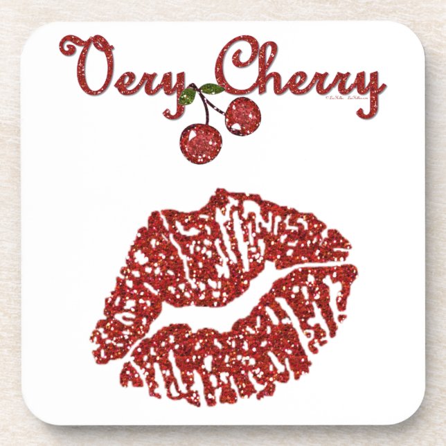Porta-copo RAB Rockabilly Muito Cherry Kiss (Frente)