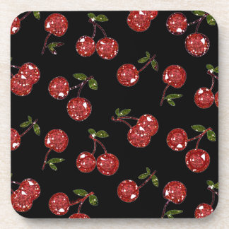 Porta-copo RAB Rockabilly Very Cherry Cherries On Black
