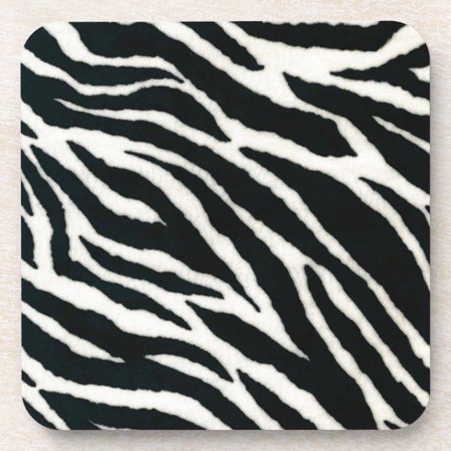 Porta-copo RAB Rockabilly Zebra Imprime Preto e Branco (Frente)