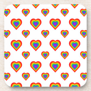 Porta-copo Rainbow Heart