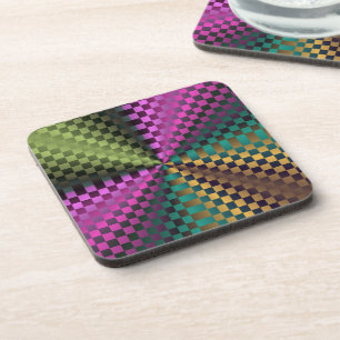 Porta-copo Rainbow Squares