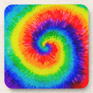 Porta-copo Rainbow Tie-Dye Swirl
