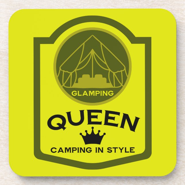 Porta-copo Rainha do Glamping Acampando com Estilo (Frente)