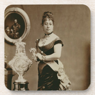 Porta-copo Rainha Emma (1836-85) (fotografia do sepia)