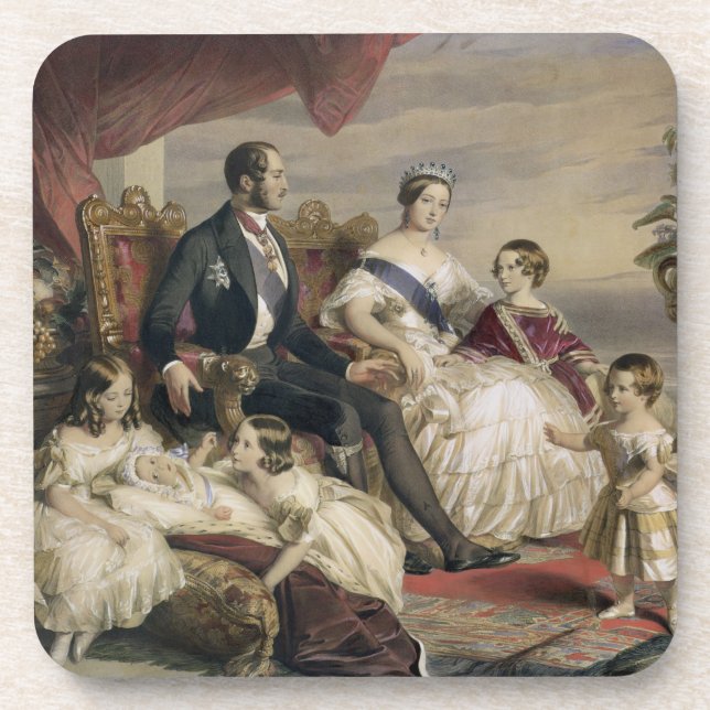 Porta-copo Rainha Victoria (1819-1901) e príncipe Albert (Frente)