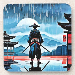 Porta-copo Rainy Samurai: Vigília Silenciosa
