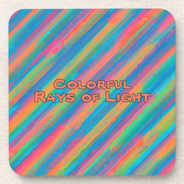 Porta-copo Raios Coloridos de Luz (Frente)