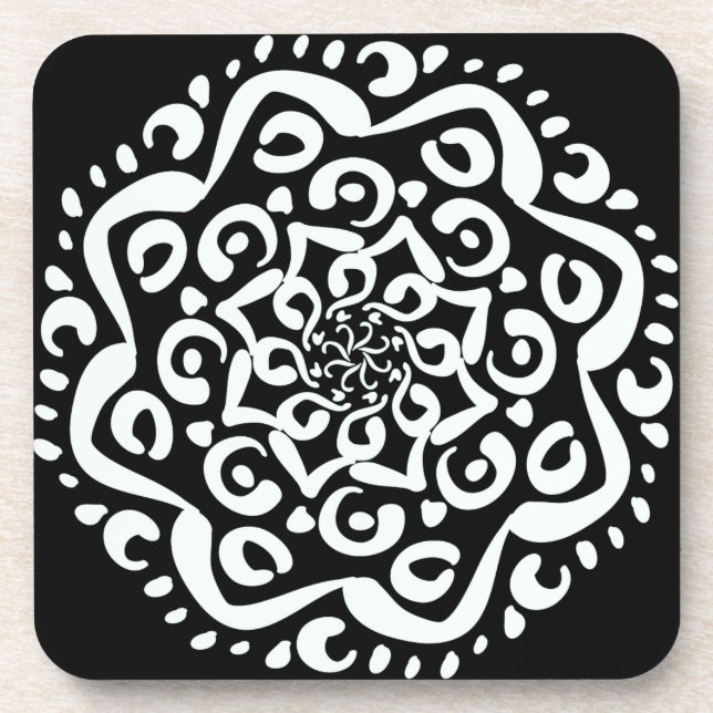 Porta-copo Raven Mandala (Frente)