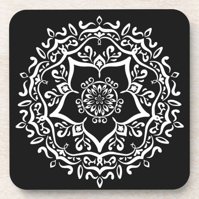 Porta-copo Raven Mandala (Frente)