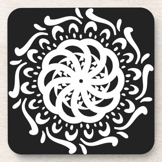 Porta-copo Raven Mandala (Frente)
