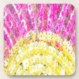 Porta-copo Ray of Sunshine em Amarelo e Fúchsia