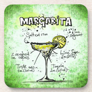 Porta-copo Receita da bebida de Margarita