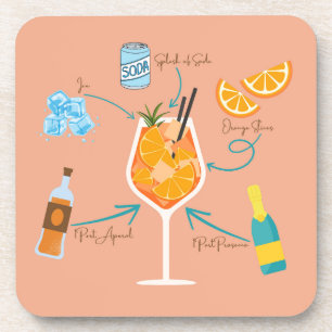 Porta-copo Receita de Aperol